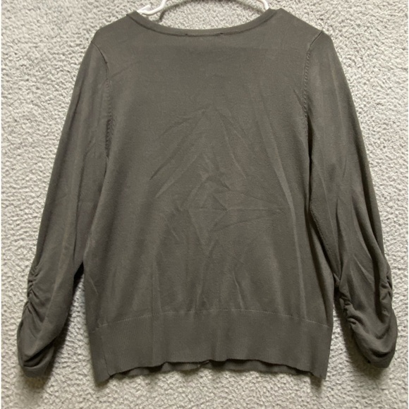 INC Cardigan Womens Large Gray Long Sleeve Button Up Sweater - Picture 8 of 9